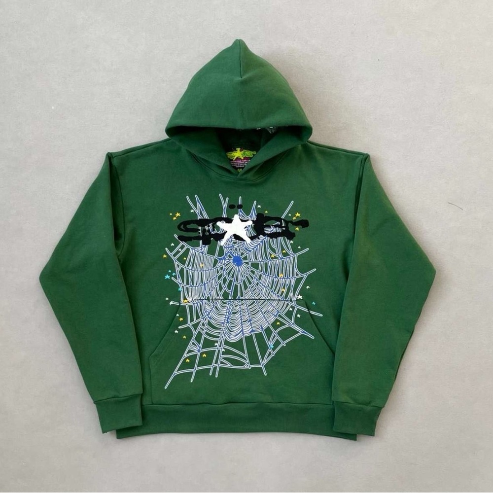 Stylish Green Graphic Hoodie